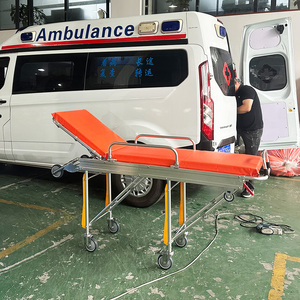 Trolley <span class=keywords><strong>Stretcher</strong></span> Darurat Ambulans dengan Sistem Pemuatan Cepat untuk Rumah Sakit ICU dan Transportasi Ambulans - Product Image 6