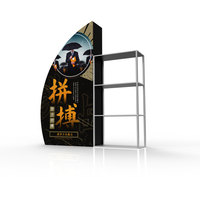 Bureau de réception pliable pour événements, présentoir pliable, tables de promotion, stand d'exposition pour les services hôteliers, les conférences, les salons professionnels