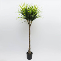 Arbre artificiel en plastique haut de gamme en pot, aspect réaliste, pour usage intérieur/extérieur - Durable et écologique