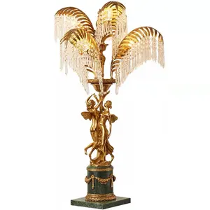 Messing Stehlampe UK Coconut Palm Decor Stehlampen für Wohnzimmer Europäische Lampen Antik Messing Stehle uchte