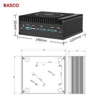 Mini PC Industrial Sin Ventilador OEM ODM, CPU Intel N100 N305, 32 GB DDR4, 2 LAN, 2 COM, 6 USB, Funcionamiento Continuo de 7*24 Horas