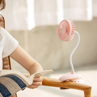Ventilateur portable électrique de Table Rechargeable, avec batterie, port USB, petit format, avec pince, pour bureau, refroidissement, vente en gros