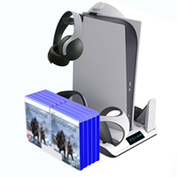 Support de refroidissement de charge de stockage ultra-multifonction pour accessoires PS5 Support de charge pour contrôleur PSVR2 & PS5 Vente en gros