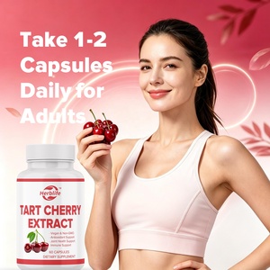 OEM ODM Hot Selling Tart Cherry Extract Capsules Vegan Non-GMO <b>Herbal</b> <b>Supplement</b> Antioxidant Joint Health Immune Support - Product Image 4