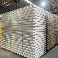 Usine directe 50mm chambre froide décorative mousse de polyuréthane toit mur Eps ciment prix tunisie panneau sandwich en métal conception Tuekey