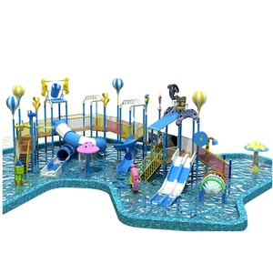 Tapis anti-éclaboussures amusant jeux de piscine à vagues jouet <span class=keywords><strong>parc</strong></span> aquatique manèges tube en fibre de verre toboggan en plastique au sol - Product Image 1