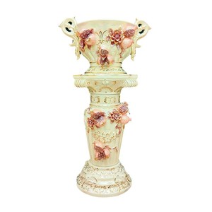 Colonne romaine haut de gamme sol Vase Simulation fleur costume décoration salon européen moderne hôtel décoration - Product Image 5
