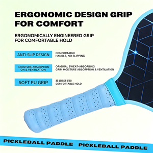 Pala de Pickleball de Fibra de Carbono T700 con Mango Alargado para Jugadores Profesionales de Backhand con Dos Manos, Diseño de Alto Rendimiento - Product Image 2