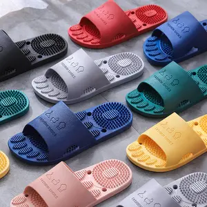 Массажные тапочки рефлексотерапевтические тапочки для снятия акупрессуры мужские Нескользящие сандалии для ванны и душа