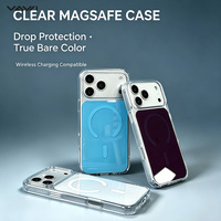 Coque magnétique transparente anti-rayures VAWI B355 en TPU+PC antichoc pour iPhone 18 Pro Max