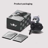 Diffuseur de parfum transfrontalier pour voiture, décoration de sortie d'air conditionné en forme d'avion, accessoires de ventilateur en ABS/PP, motif dessin animé