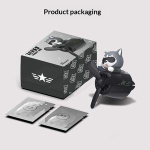 Diffuseur de parfum transfrontalier pour <span class=keywords><strong>voiture</strong></span>, décoration de sortie d'air conditionné en forme d'avion, accessoires de ventilateur en ABS/PP, motif dessin animé - Product Image 4