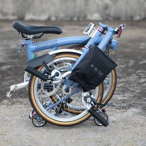 Agekusl Sac de selle étanche pour vélo avant et arrière Grand sac de selle pour Birdy pour vélo pliant <span class=keywords><strong>Brompton</strong></span> - Product Image 3