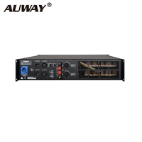 Amplificateur de puissance audio professionnel DSP AUWAY TD1200 Classe TD 1200W, 4 ohms, boîtier métallique, 2 canaux, 2U, XLR/Speakon, subwoofer