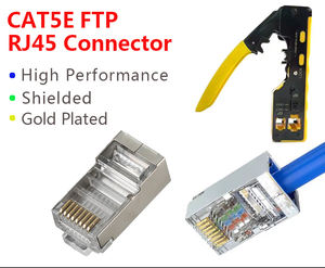 Высококачественный разъем RJ45 Cat5 Cat5e Cat6 Cat6A 8P8C экранированный Модульный штекер для сетевого оборудования для подключения кабеля Ethernet - Product Image 4