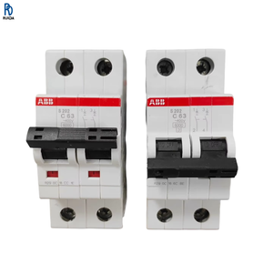 Disjoncteur miniature S202-C63, interrupteur à air 2P 400V 63A, protection contre les surcharges et les courts-circuits, distribution électrique C - Product Image 1