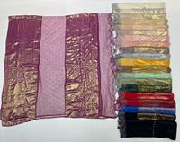 Kashka Grand Voile 200*100CM, Châles Hijab Métalliques de Luxe, Grand Hijab Éblouissant avec Strass pour Femmes Musulmanes, Accessoires en Dentelle