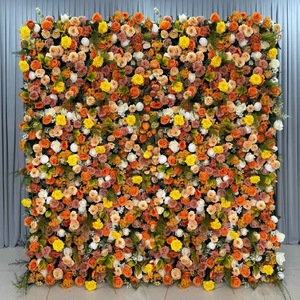 Warm Tone Floral Backdrop Lifelike <b>Artificial</b> <b>Flower</b> Lightweight For Bridal Event Outdoor Gathering Decor - Product Image 5