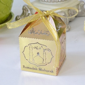 Laser Cut Ramadan Paper Crafts <strong>Eid</strong> Mubarak <strong>Gift</strong> <strong>Box</strong> for Ramadan Decoration - Product Image 2