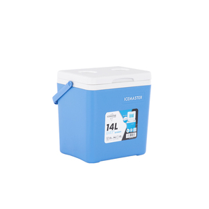 ICEMASTER Caja Refrigeradora Aislada de 14L, Rectangular, Portátil, para Almacenamiento en Exteriores y Camping, Azul con Tapa Blanca - Product Image 2