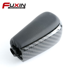 लकड़ी के रंग कार्बन फाइबर काले ऑटोमैटिक ट्रांसमिशन गियर शिफ़्ट घुंडी टोयोटा लैंड क्रूजर प्राडो FJ150 LC150 2010-2017 के लिए - Product Image 6