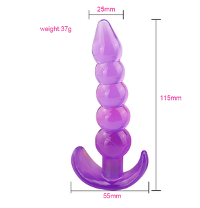 Zachte Siliconen Prostaat <span class=keywords><strong>Massage</strong></span> <span class=keywords><strong>Anus</strong></span> Dilatator Butt Plug Dildo 'S Voor Mannen Homo - Product Image 3