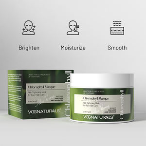 OEM OBM Gel d'aloe vera à la chlorophylle naturelle et biologique, crème détoxifiante, masque facial, nettoyage en profondeur, resserre les pores, contrôle du sébum pour une peau matifiée - Product Image 4