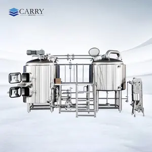 CARRY 600l 턴키 프로젝트 양조장 상업용 양조장 장비 결합 2-선박 맥주 양조장