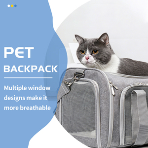 Hafif, Büyük Kapasiteli, Katlanabilir, Havayolu Onaylı, Nefes Alabilen, Şık Oxford Kumaştan Kedi ve Köpek Taşıma Çantası - Product Image 2