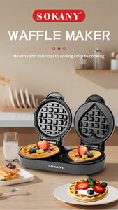 110V 220V 1100W caliente mini <span class=keywords><strong>Donut</strong></span> Maker <span class=keywords><strong>microondas</strong></span> tostado sandwichera desayuno Waffle máquina en 2023 - Product Image 6