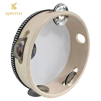 OEM Custom 4'' 6'' 7'' 8'' 10'' Wooden Hand Drum Wholesale Small Tambourine for Wedding Christmas