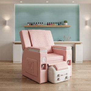 Fauteuil de pédicure massant noir de luxe moderne et unique 2026 avec bassin blanc pour spa et salon – Nouveauté en promotion - Product Image 6