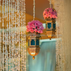 Guirlande de perles de lys pour décoration de mariage indien, toile de fond de fête, décoration de maison et de temple, toran festif pour porte, cadeau de pendaison de crémaillère - Product Image 1