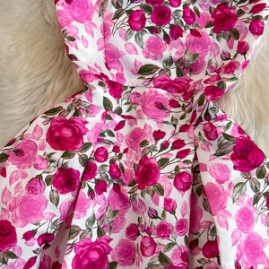 2024 Stock donna produttori di <span class=keywords><strong>vestiti</strong></span> all'ingrosso Vintage elegante signora floreale americana abiti Casual <span class=keywords><strong>lunghi</strong></span> <span class=keywords><strong>da</strong></span> <span class=keywords><strong>sera</strong></span> - Product Image 4