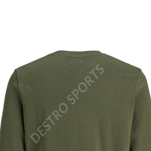 Jersey de cuello alto de manga larga transpirable 100% algodón sudadera para hombres otoño ecológico - Product Image 5