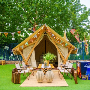 Nouvelle tente de safari de luxe, tente de <span class=keywords><strong>camping</strong></span> en coton monocouche, imperméable, quatre saisons, pour l'extérieur, 30 m² - Product Image 4