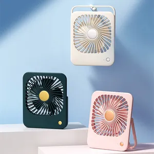 IMYCOO New Arrival Portable Folding Rechargeable Square Table Fan Modern Simple Electric Battery Cool Desk Mini Fan