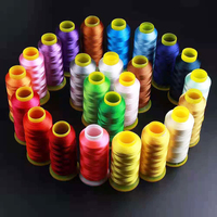 Prix d'usine QHM 1500 couleurs 100% nylon polyester fils à broder pour machine à broder
