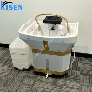 Kisen 2025 – Évier de lavage mobile et portable sans plomberie, avec machine de fumigation pour thérapie capillaire, réservoirs d'eau de 60L et 18L – Vente chaude, MOQ 1 - Product Image 6