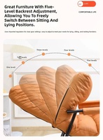 Fauteuil inclinable à bascule pour adulte, style nordique, avec fonction massage, structure métallique, pour la maison, l'hôtel, la sieste et le salon