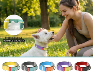 YG-219 통기성 컬러풀 캔버스 애완동물 목걸이 폴리에스터 코튼 소재 고양이 및 개용 패션 스타일 - Product Image 2