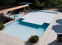Belastbar bis 100kg/m2 Wasserdichte Automatische Poolabdeckung mit Polycarbonat-Lamellen
