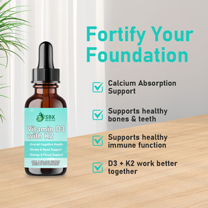 Best-seller : Vitamine D3 avec K2 en gouttes liquides, pour favoriser l'absorption du calcium et maintenir la densité osseuse. Complément alimentaire. - Product Image 5