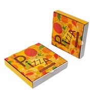 Boîtes à pizza avec logo, emballage en carton ondulé pour frites et hamburgers, impression personnalisée