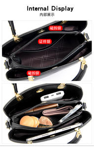 Sacs à bandoulière de luxe en PU de qualité pour dames Designer Fashion Large Capacity Casual Tote Bag Summer Autumn - Product Image 6