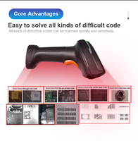SCANSMART S2-2 Wireless Industrial DPM 2D Barcode Scanner Charging Base USB COM Pemindaian yang Baik