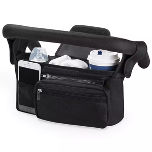 Borsa portaoggetti universale per passeggino all'ingrosso con portabicchieri isolati borsa per telefono staccabile pannolini per bambini non supportati - Product Image 1