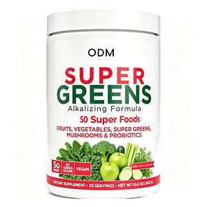 Poudre Super Verte OEM 50 types de superaliments, un mélange de superaliments <span class=keywords><strong>en</strong></span> poudre contenant des légumes verts à feuilles, des probiotiques et des fruits pour la consommation quotidienne - Product Image 1