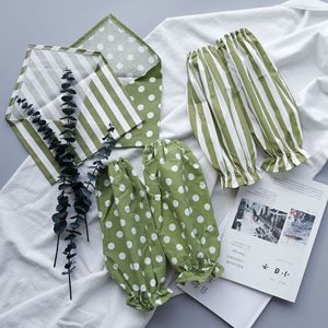 Japanese Korean Style Fresh Cute Sleeves Polka Dots Stripes Polyester Adult Office Use Antifouling Protective Sleeve - Product Image 1