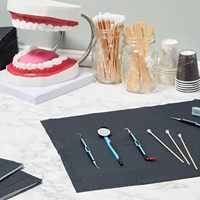 SJ bavoirs dentaires jetables résistant à l'eau dentiste serviette patient bavoirs pour tatouage Piercing fournitures